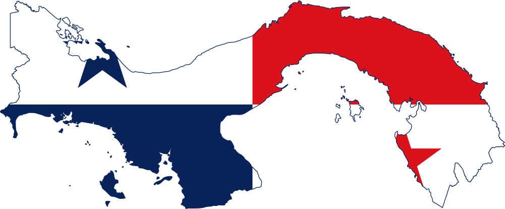 flag map of panama